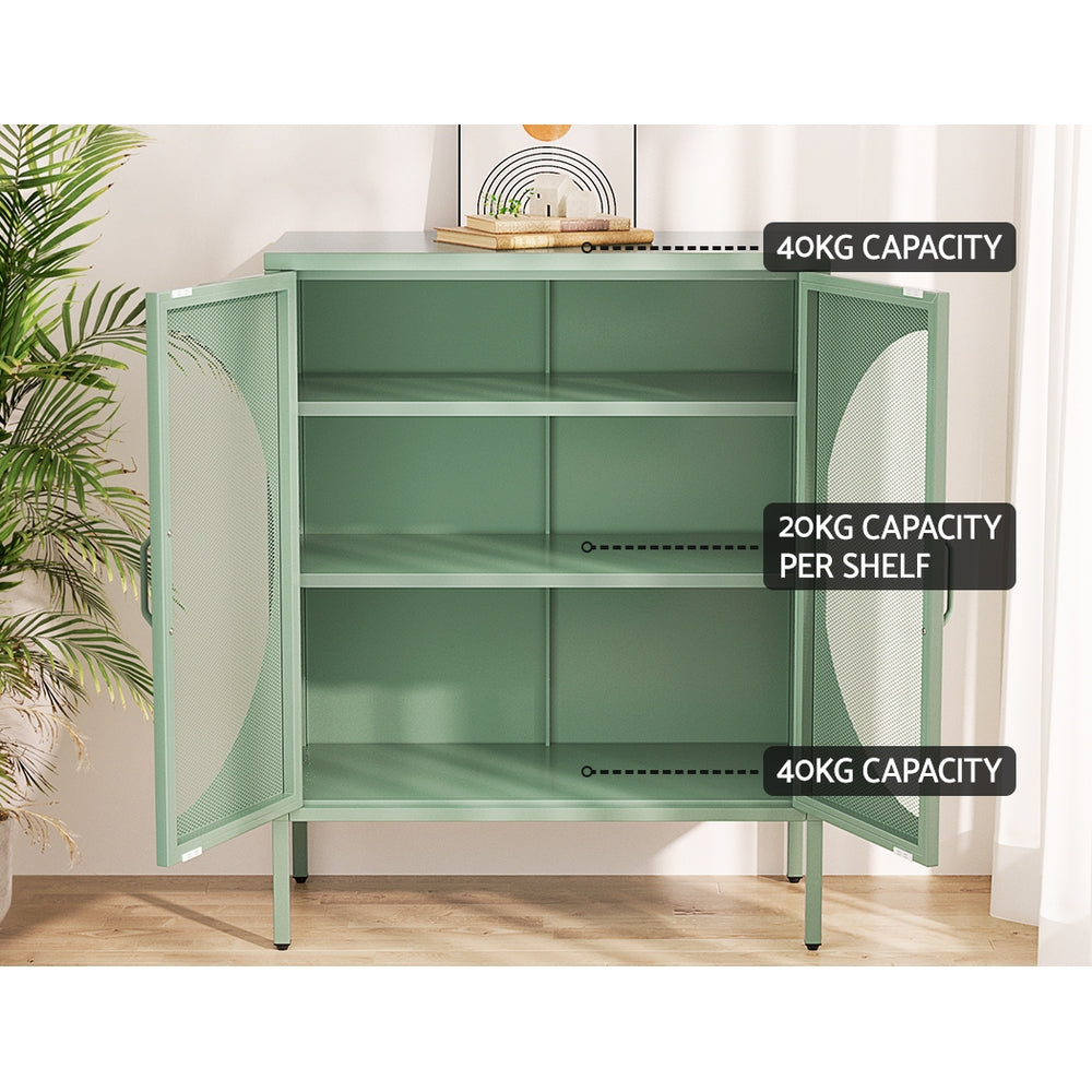 ELSA Metal Buffet Sideboard Green