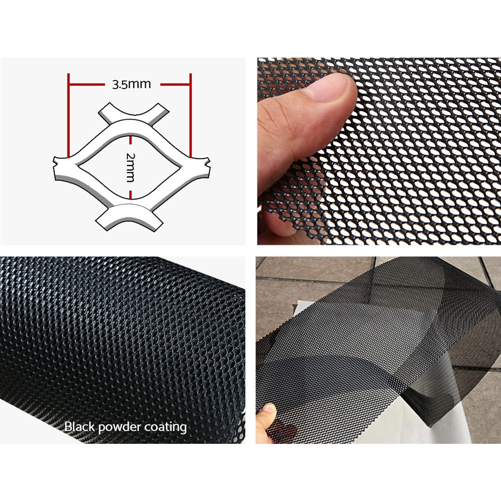 Gardeon 30M Aluminium Mesh Gutter Guard Black