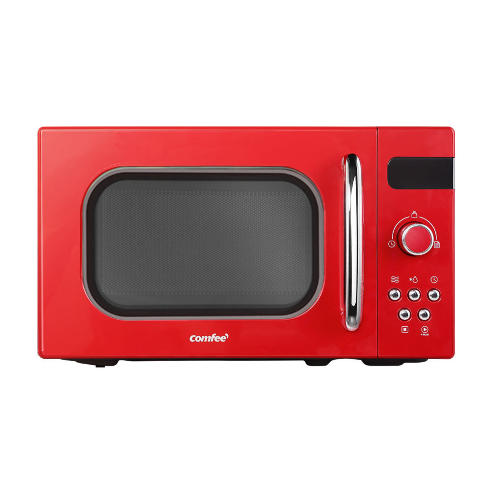 Comfee 20L Microwave Oven 800W Red Retro Design