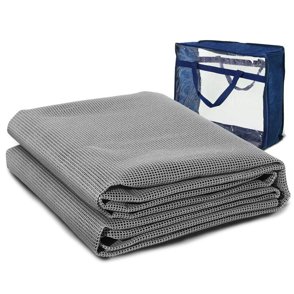 Weisshorn 4x2.5m Annex Matting Caravan Camping Floor Mats Grey