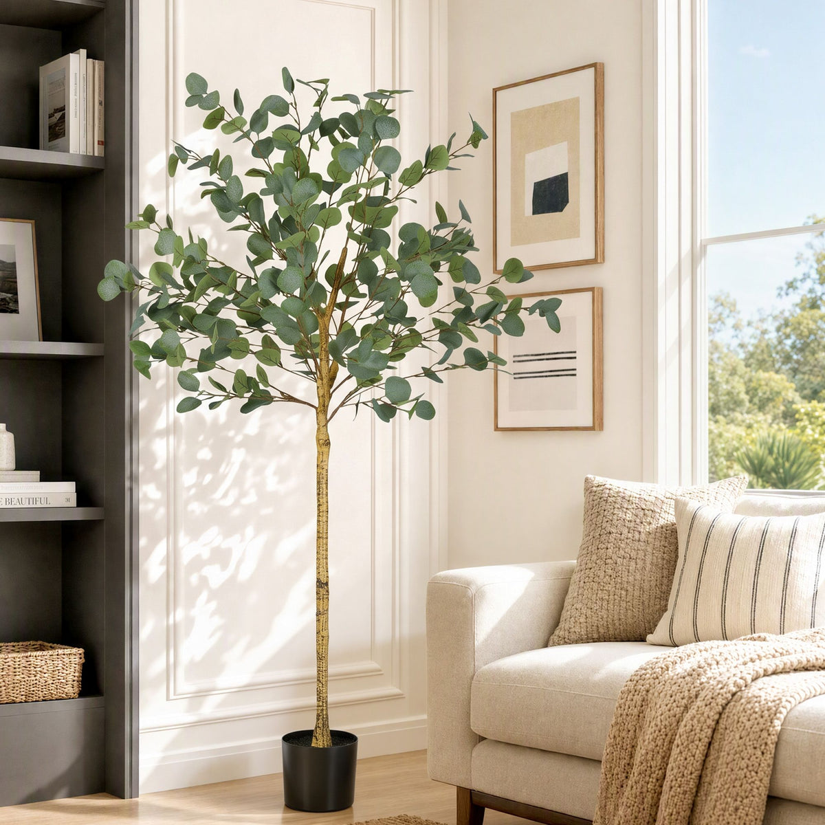 Artiss 150cm Artificial Eucalyptus Tree for Indoor Decor