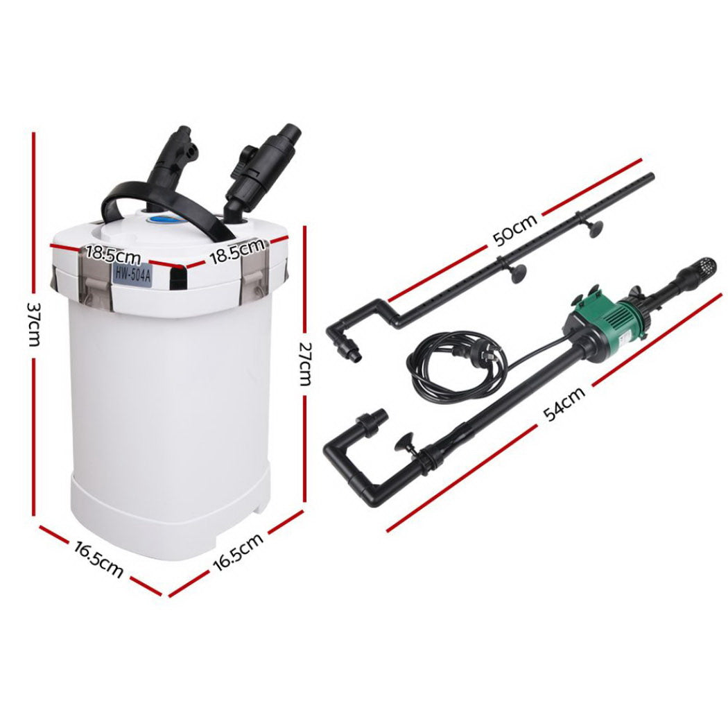 Giantz 1250L/H Aquarium Canister Filter External Water Pump
