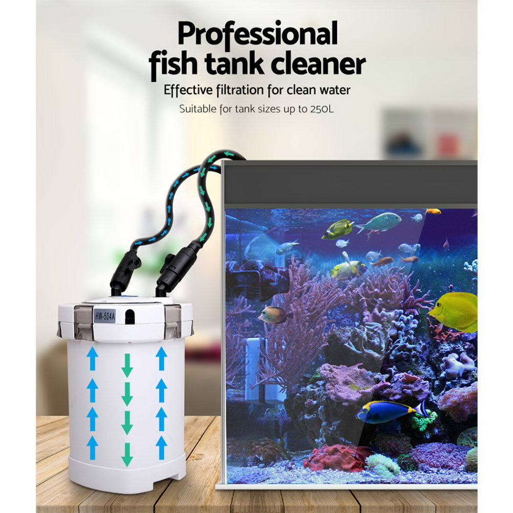 Giantz 1250L/H Aquarium Canister Filter External Water Pump