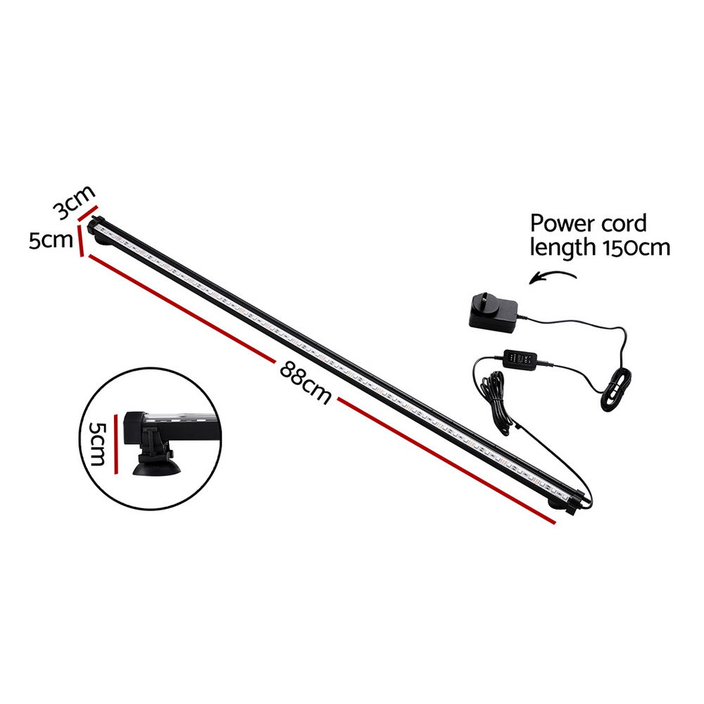 i.Pet 88CM Submersible Aquarium LED Bubble Light 16 Colours