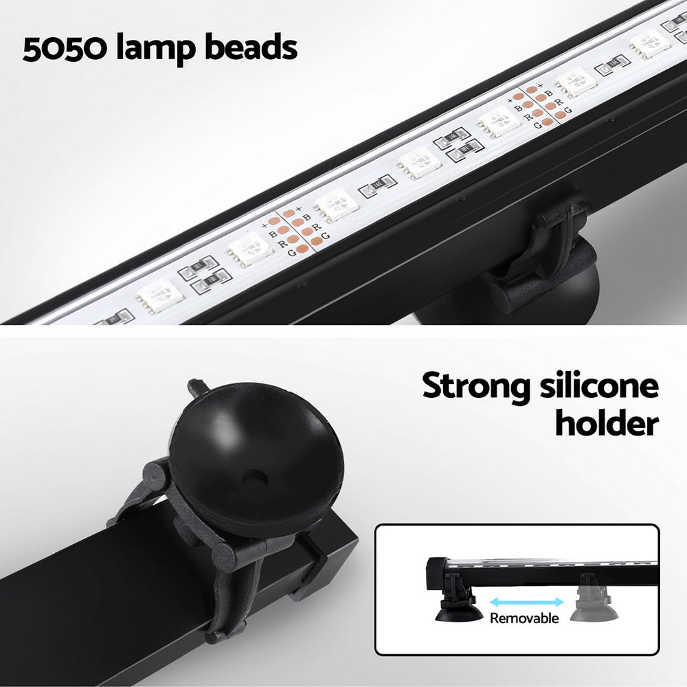 i.Pet 88CM Submersible Aquarium LED Bubble Light 16 Colours
