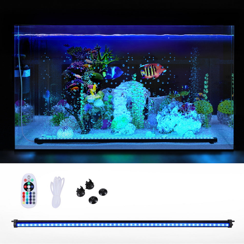 i.Pet 88CM Submersible Aquarium LED Bubble Light 16 Colours
