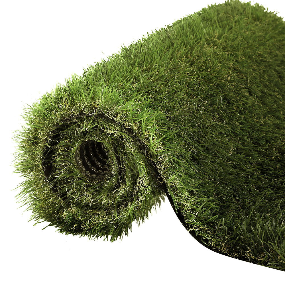 Prime Turf 1x10m Artificial Grass 35mm 4-Colour Synthetic Lawn