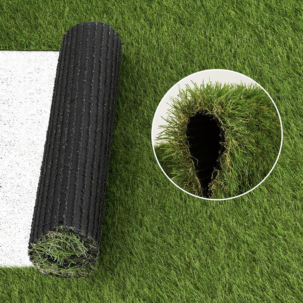 Prime Turf 1x10m Artificial Grass 35mm 4-Colour Synthetic Lawn