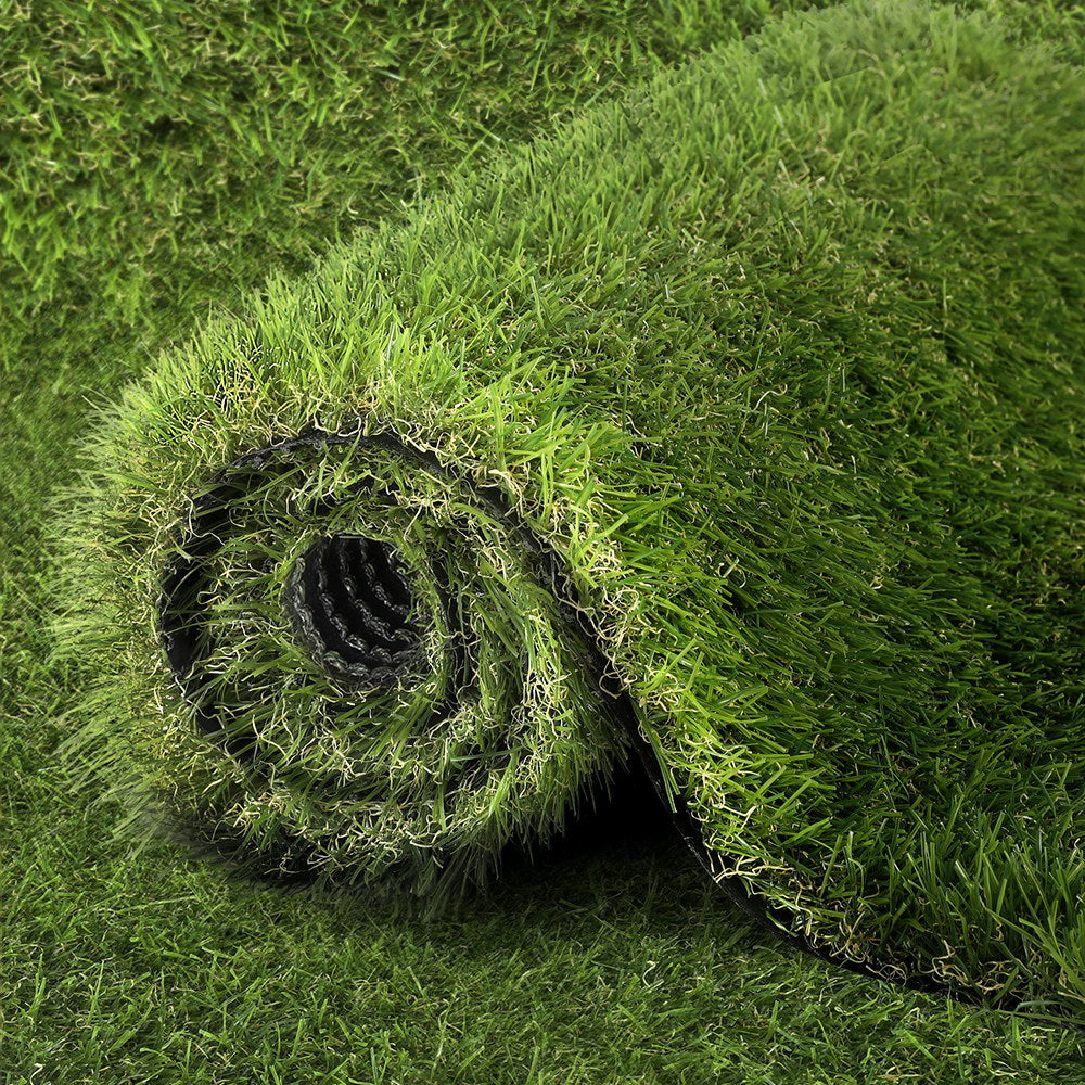 Prime Turf Artificial Grass 35mm 2m x 5m Synthetic Lawn 4-Coloured