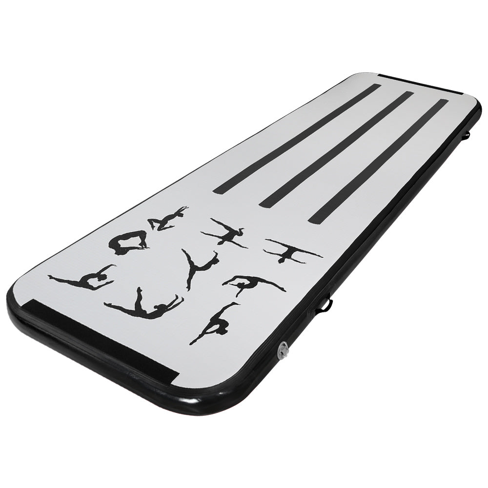 Everfit 3M Gymnastics Air Track Mat Black