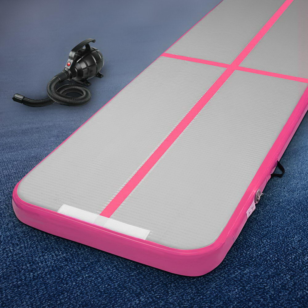 Everfit GoFun Inflatable Air Track Mat 3X1M Pink