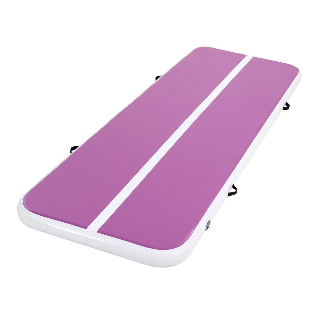 Everfit 3M Air Track Gymnastics Tumbling Mat with Pump Purple