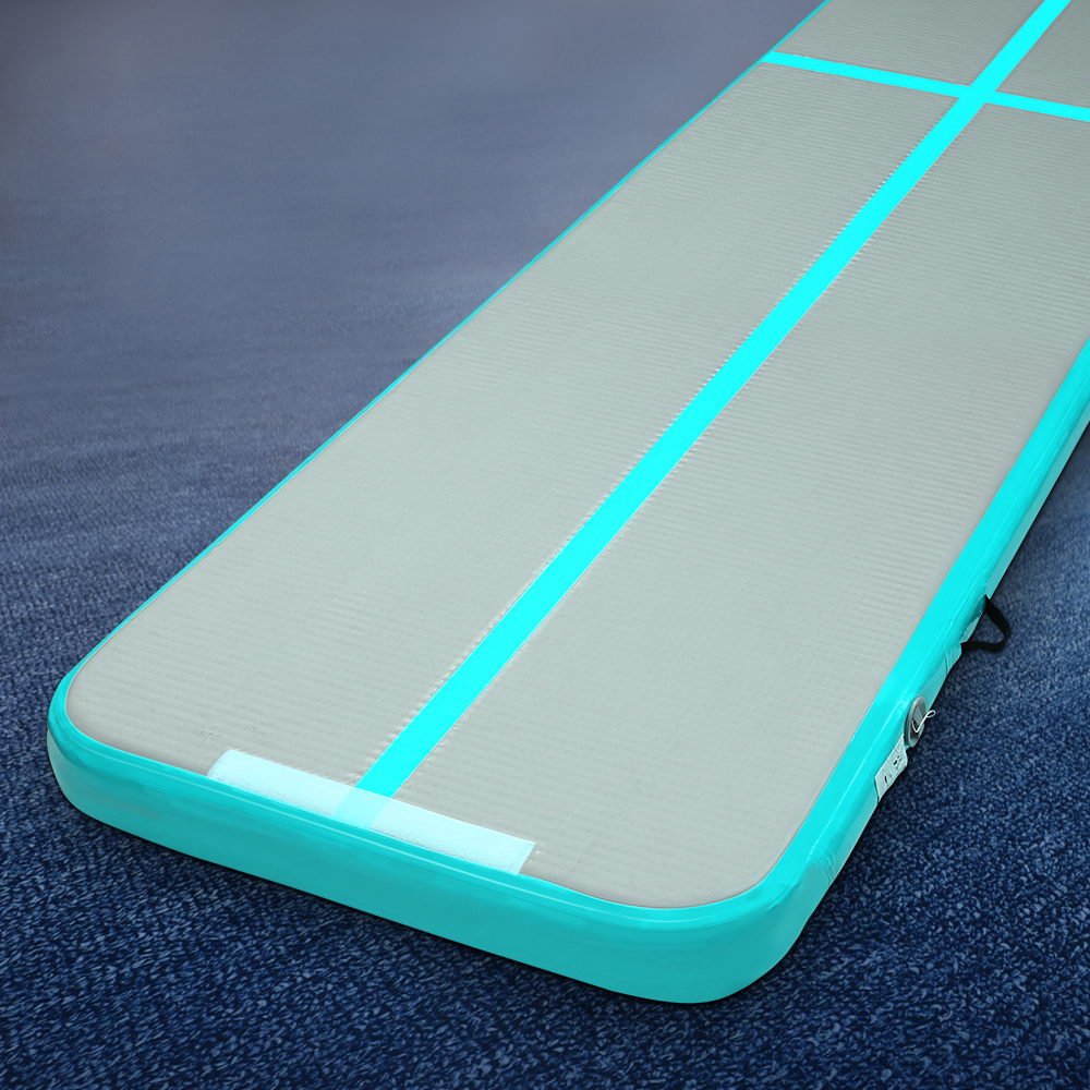 Everfit GoFun 4X1M Inflatable Air Track Mat Green