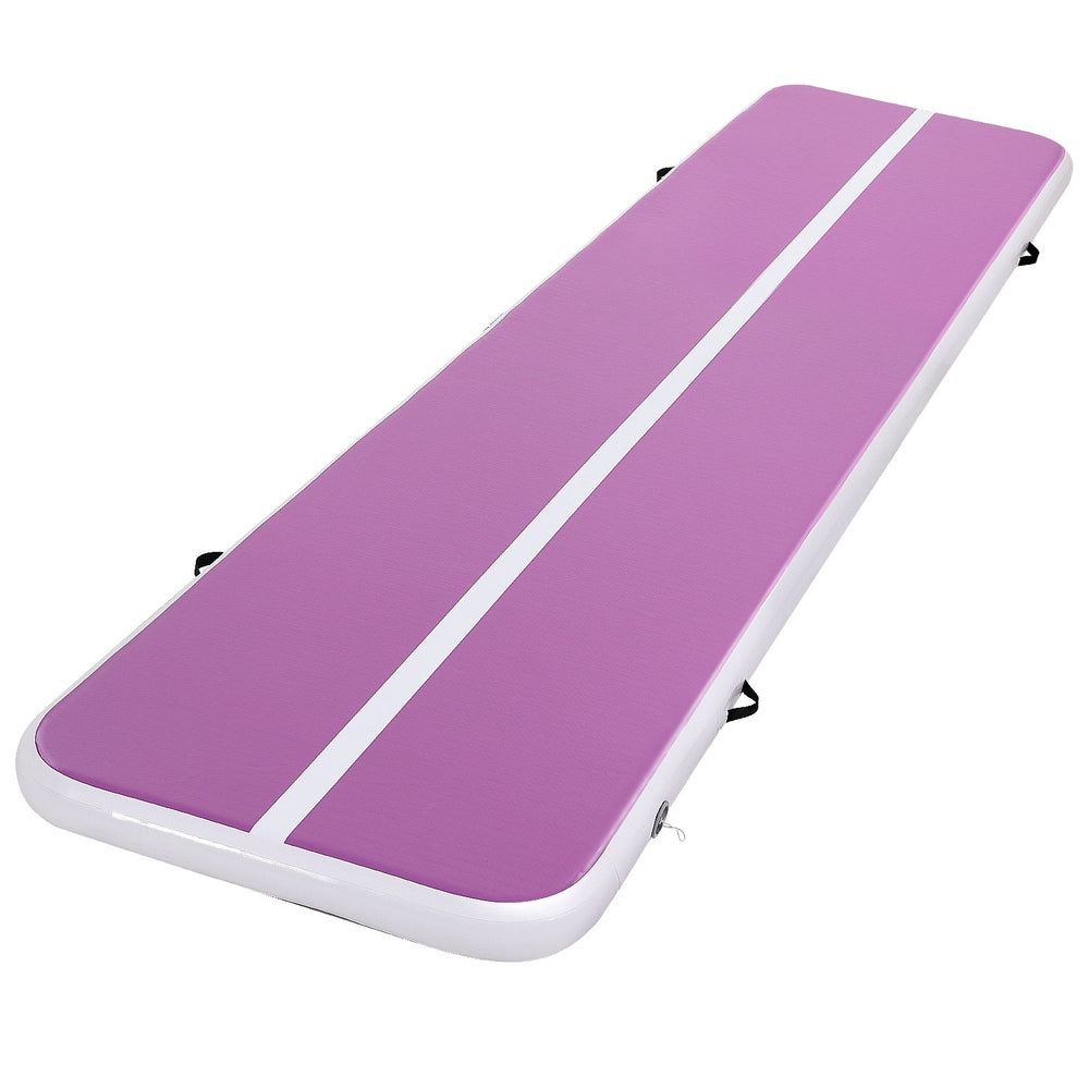 Everfit 4M Air Track Gymnastics Tumbling Mat Purple