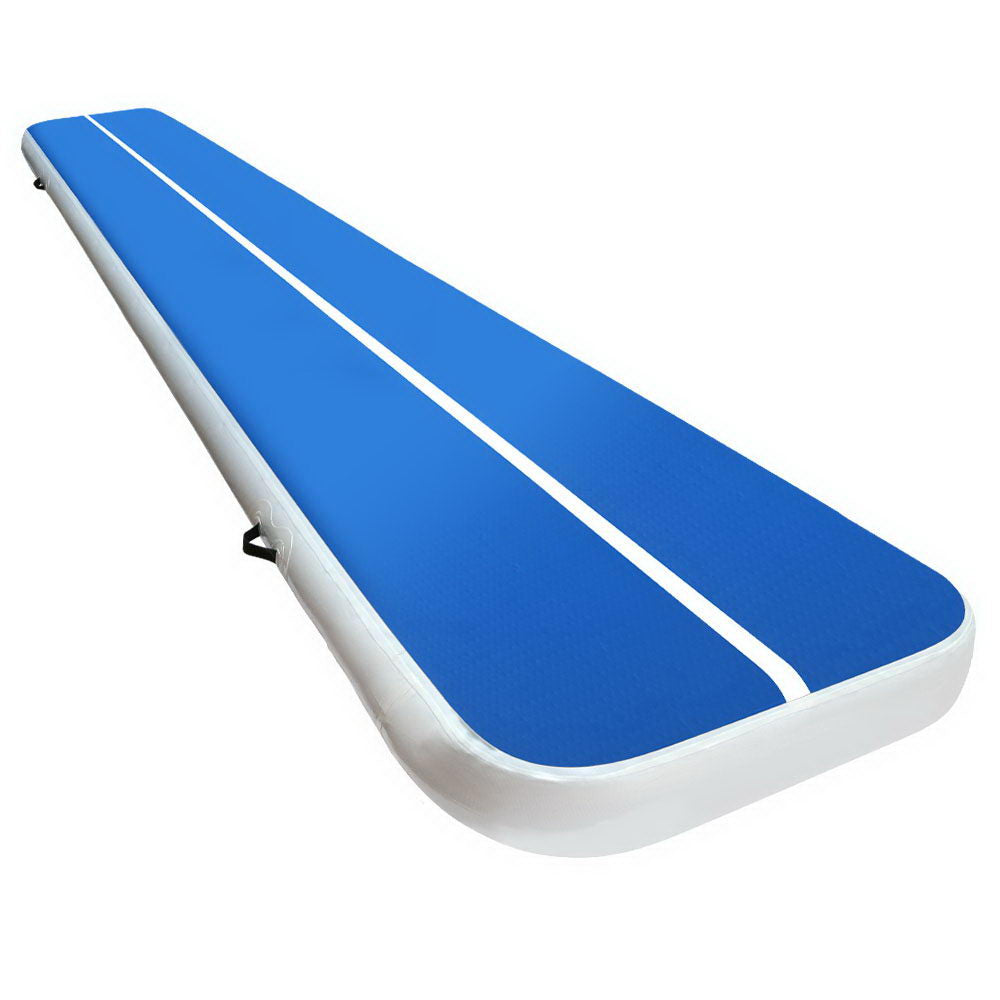 Blue Inflatable Air Track Mat 5m x 1m 20cm Thick Gymnastics Tumbling