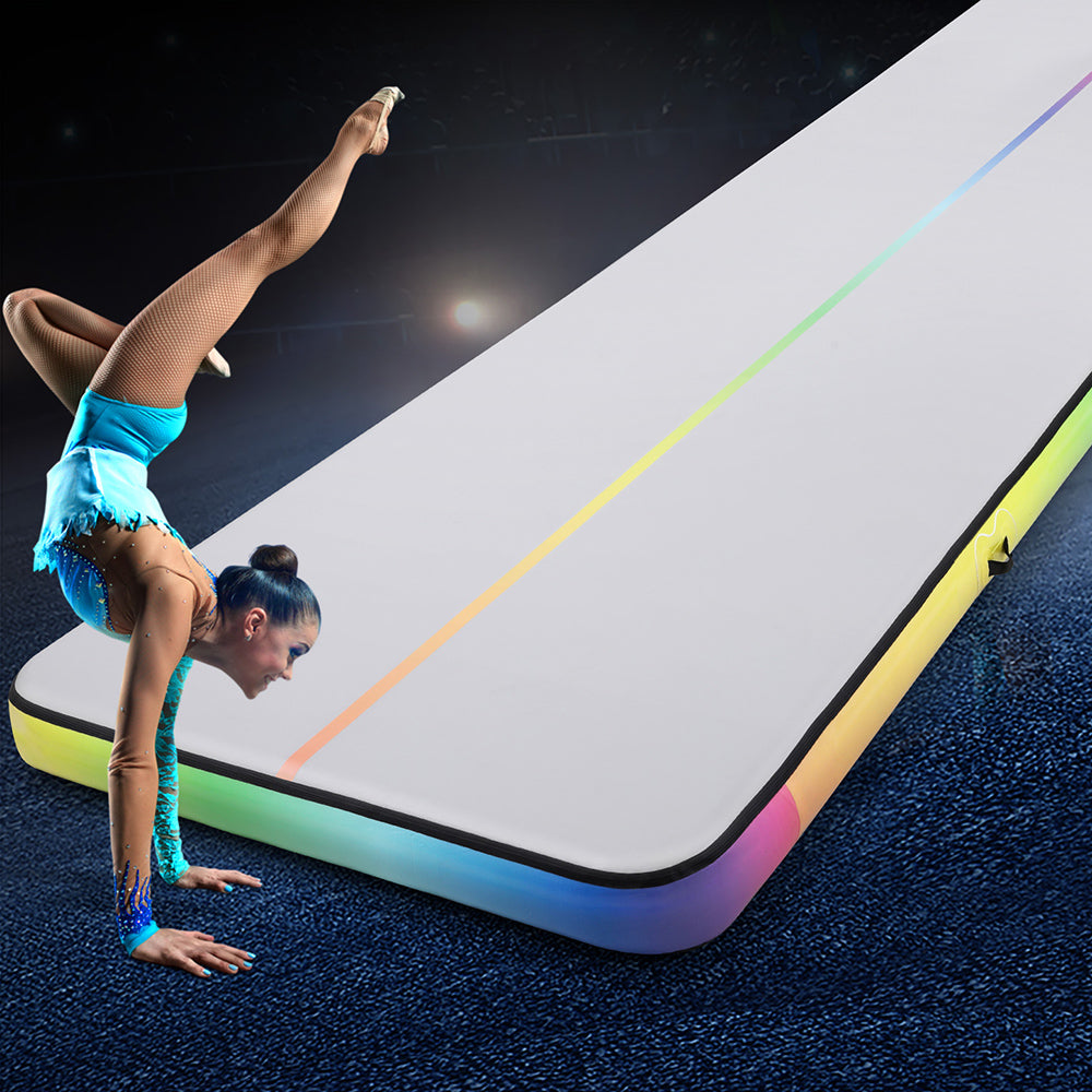 Everfit 6M Air Track Inflatable Gymnastics Tumbling Mat Multi-Colour