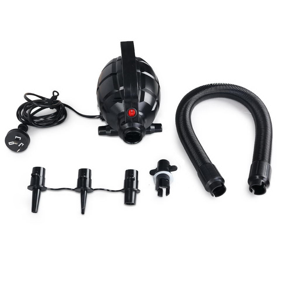 GoFun 500W Electric Air Pump for Inflatable Air Track Mat Black