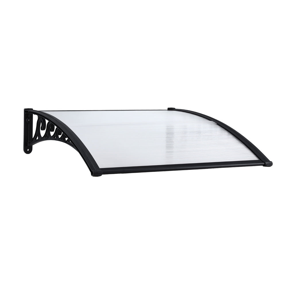 Instahut Window Door Awning 0.8m x 1m Transparent