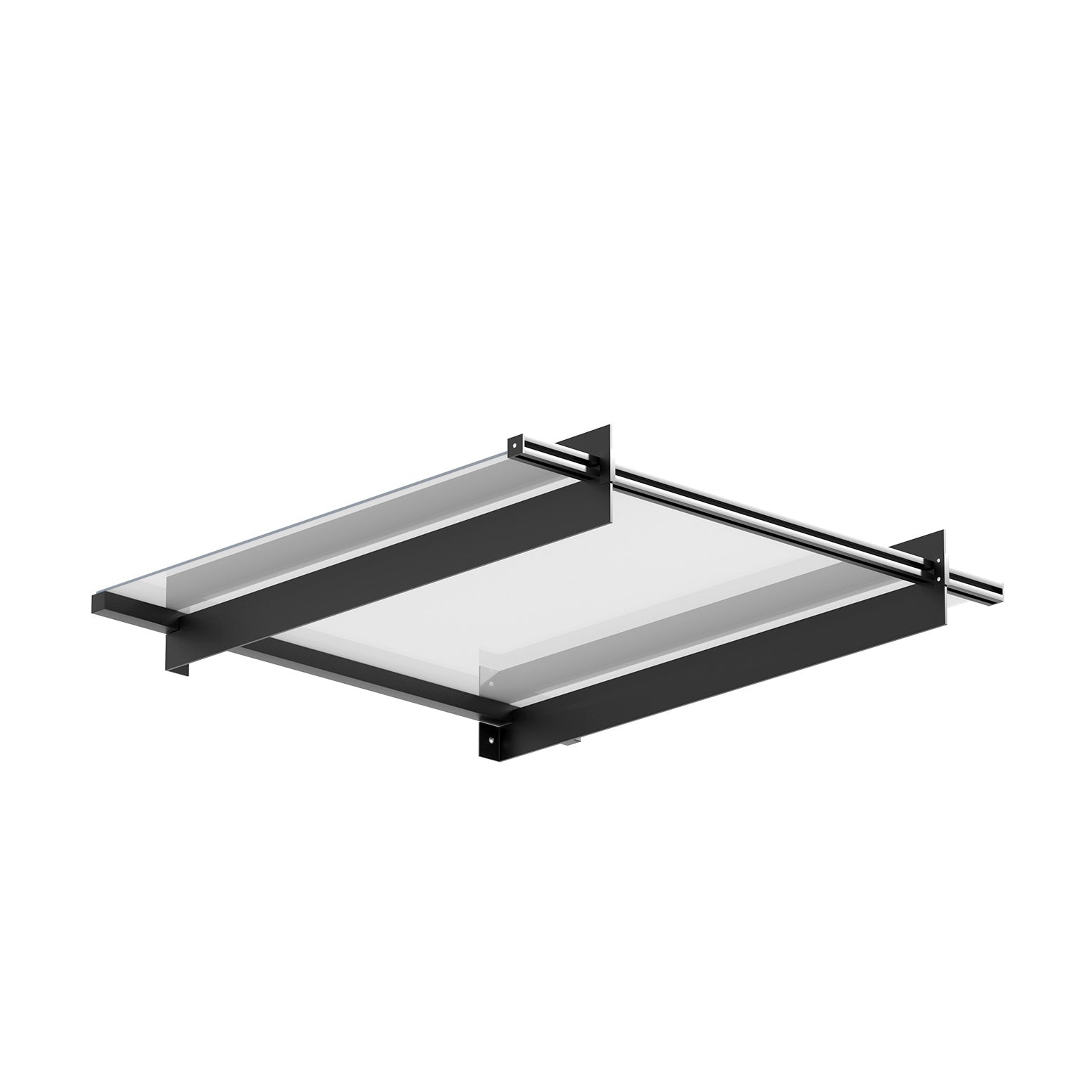 Instahut 1x1m Transparent Awning Canopy Metal Frame