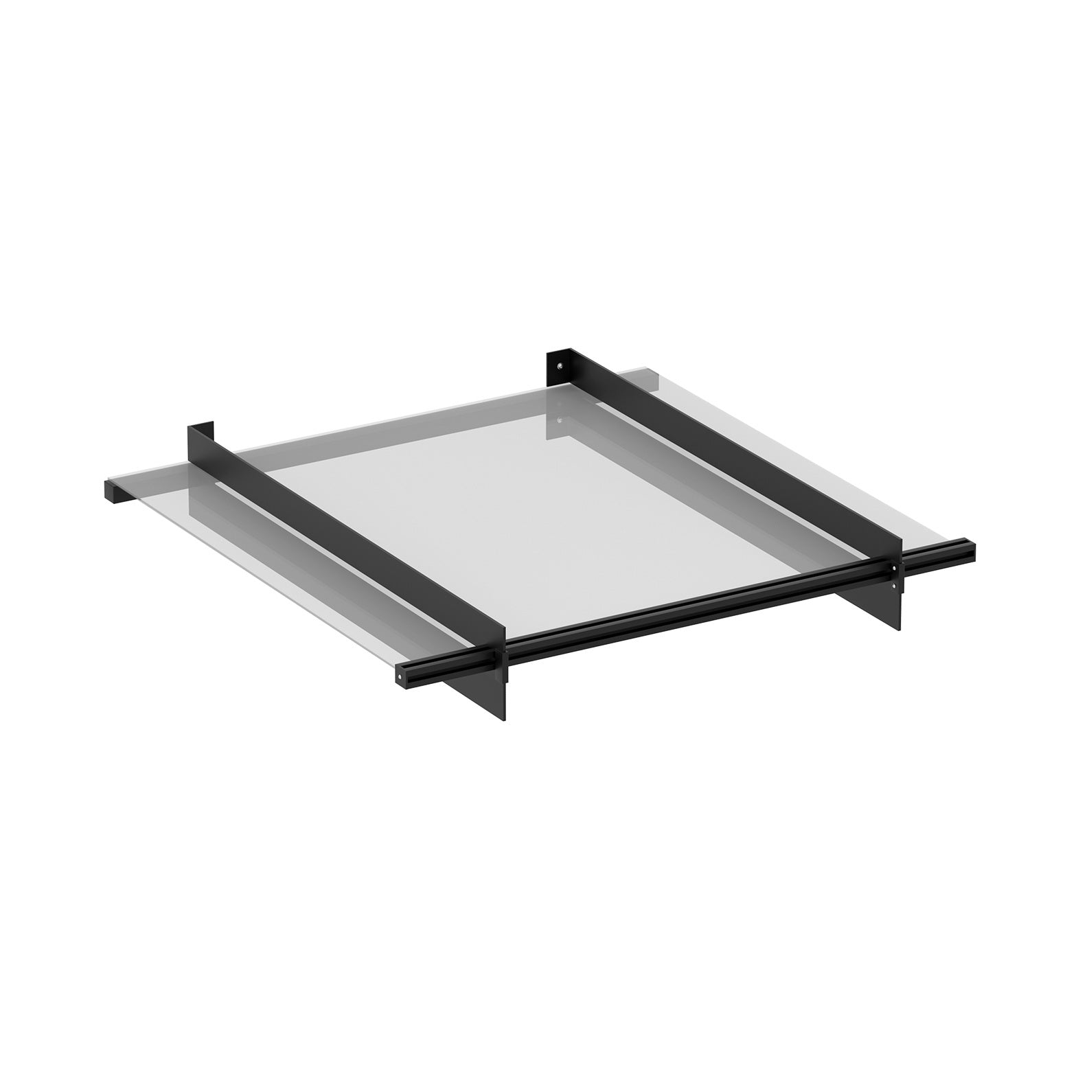 Instahut 1x1m Transparent Awning Canopy Metal Frame