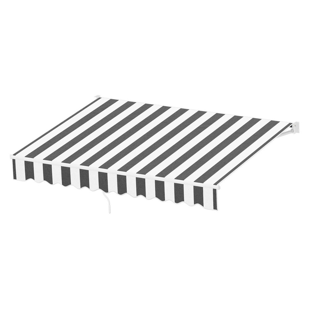 Instahut Retractable Folding Arm Awning 2.5m x 2m Grey White