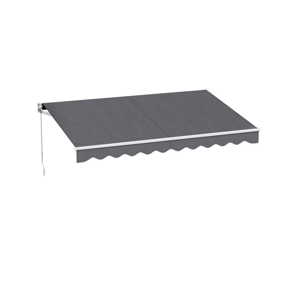 Instahut Folding Arm Retractable Awning 3M x 2M Grey