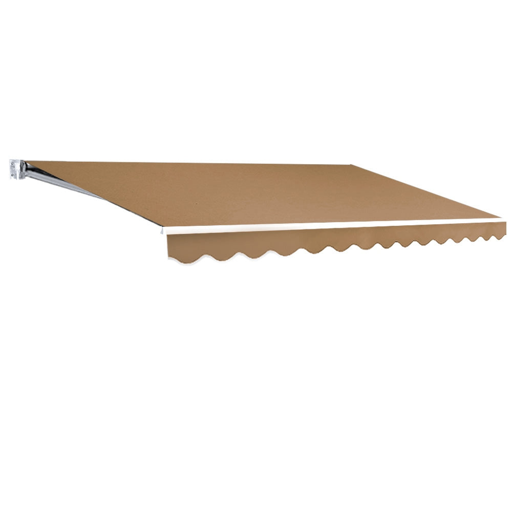 Instahut 4x2.5m Retractable Folding Arm Awning Manual Sunshade Beige