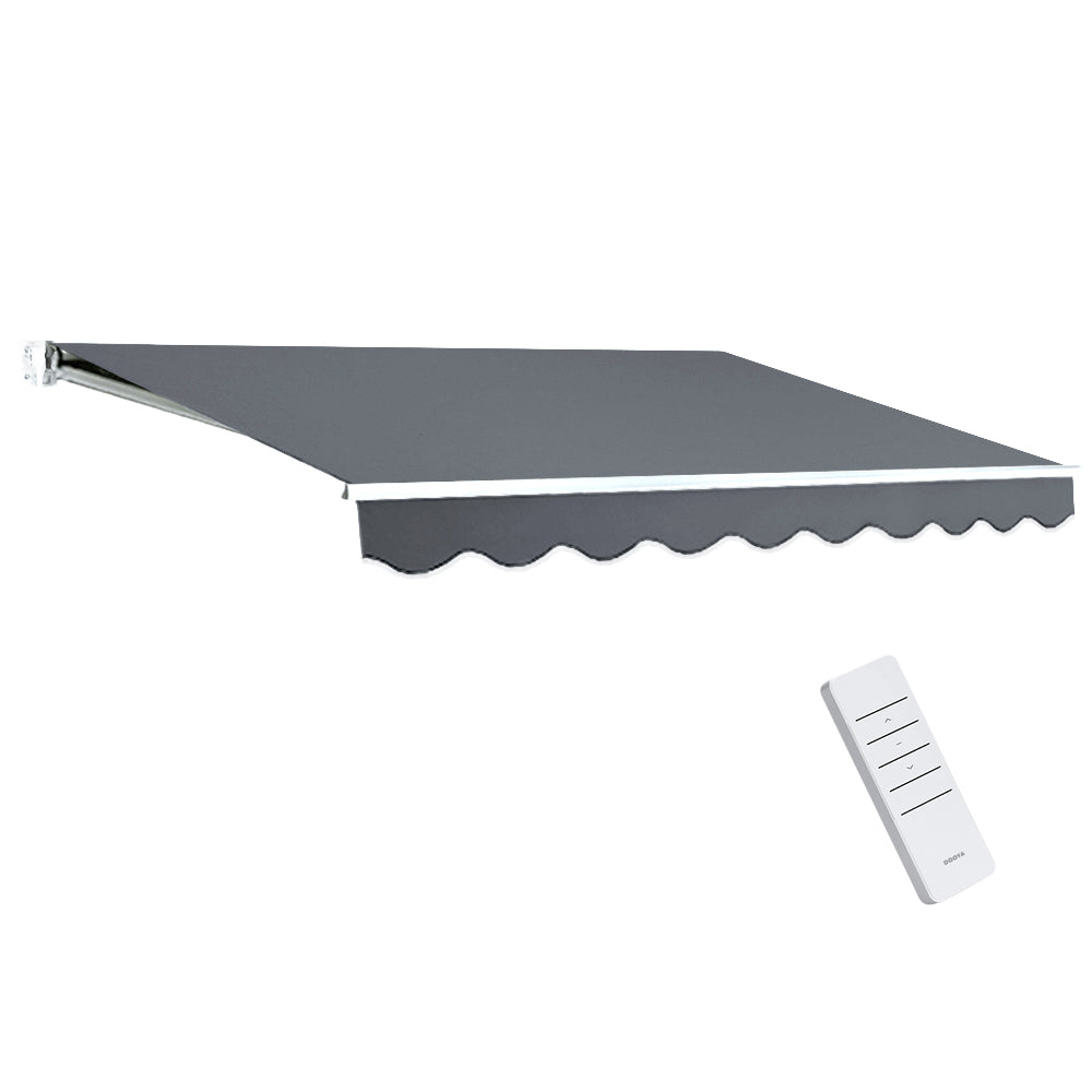 Instahut 2.5x2m Motorised Retractable Awning Grey