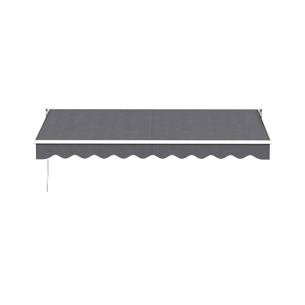 Instahut Retractable Folding Arm Awning Motorised Sunshade 3M X 2M Grey
