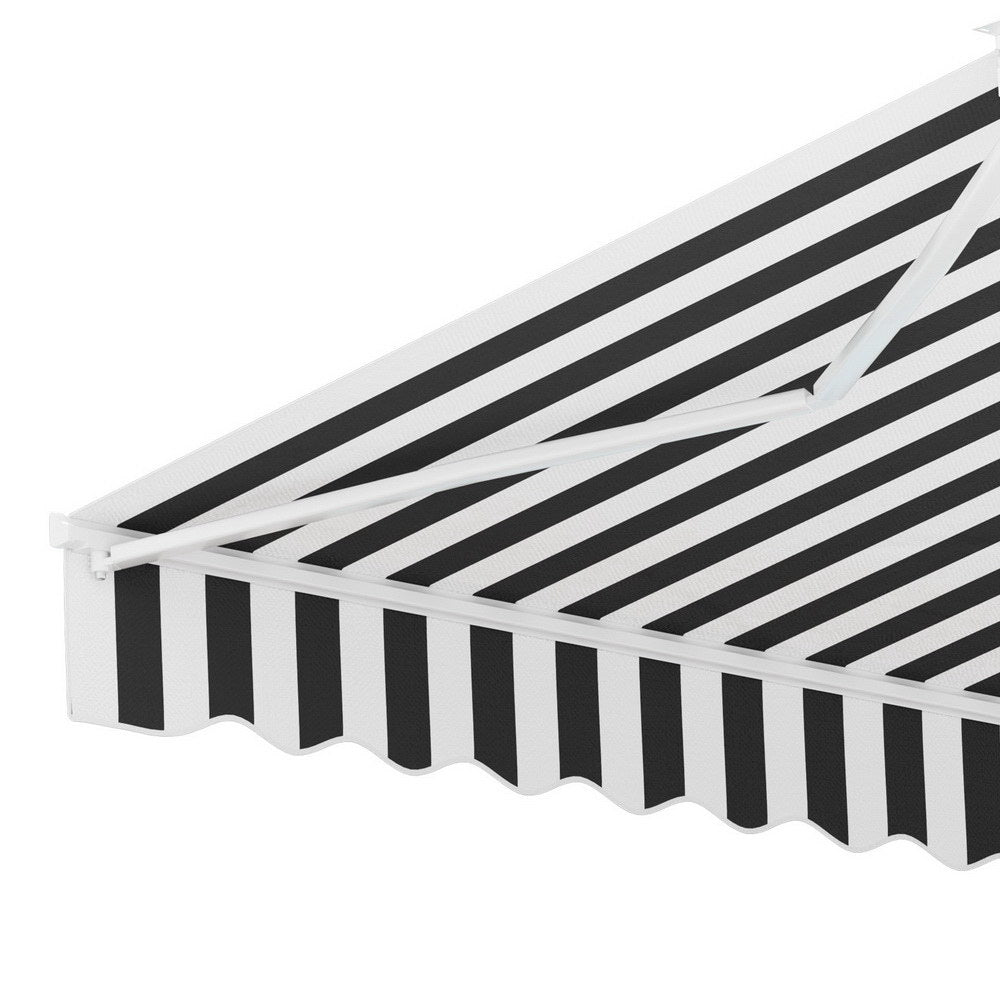 Instahut 3x2.5m Motorised Retractable Awning Grey White