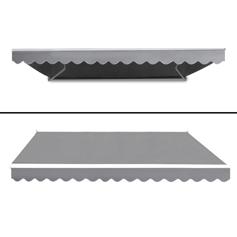 Instahut 4x2.5m Motorised Retractable Awning Pearl Grey
