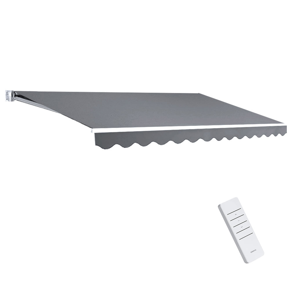 Instahut 4x2.5m Motorised Retractable Awning Pearl Grey