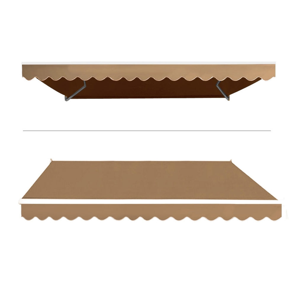 Instahut 4x3m Motorised Retractable Awning Sunshade Beige