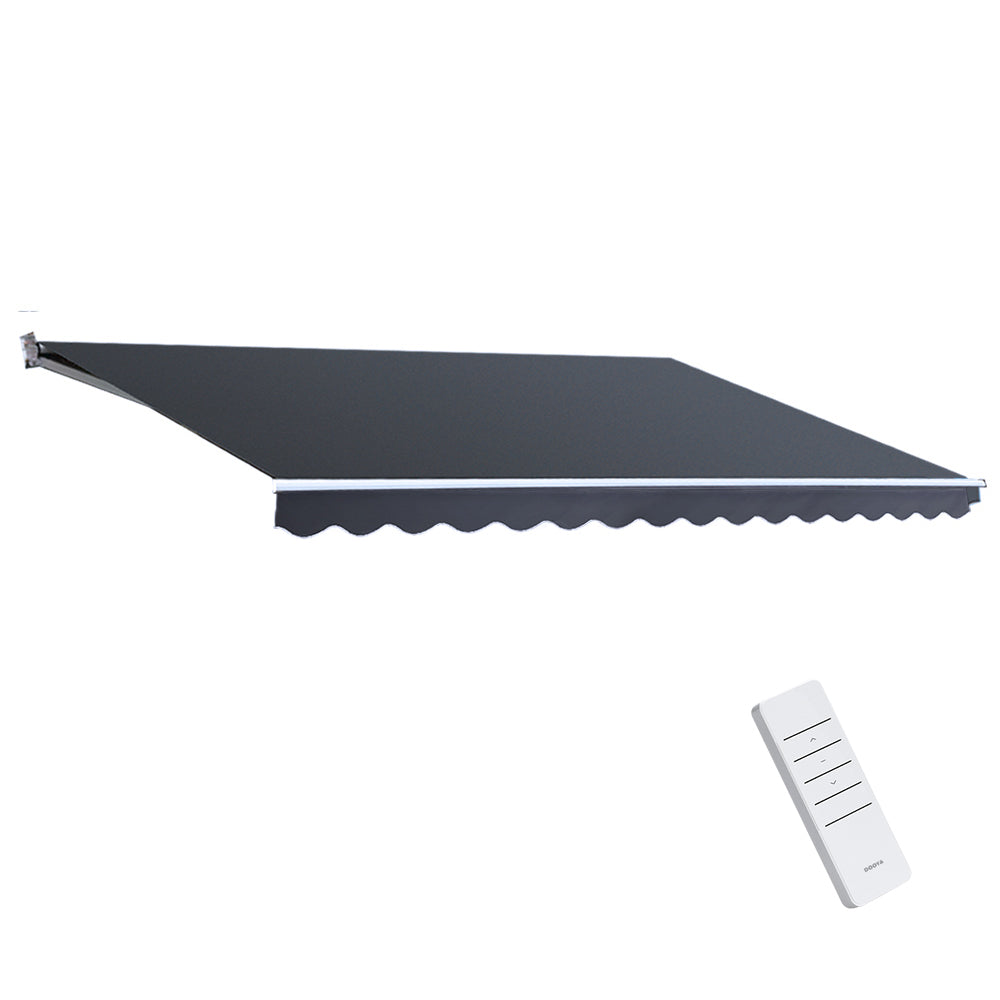 Instahut 5x3m Motorised Retractable Awning Grey