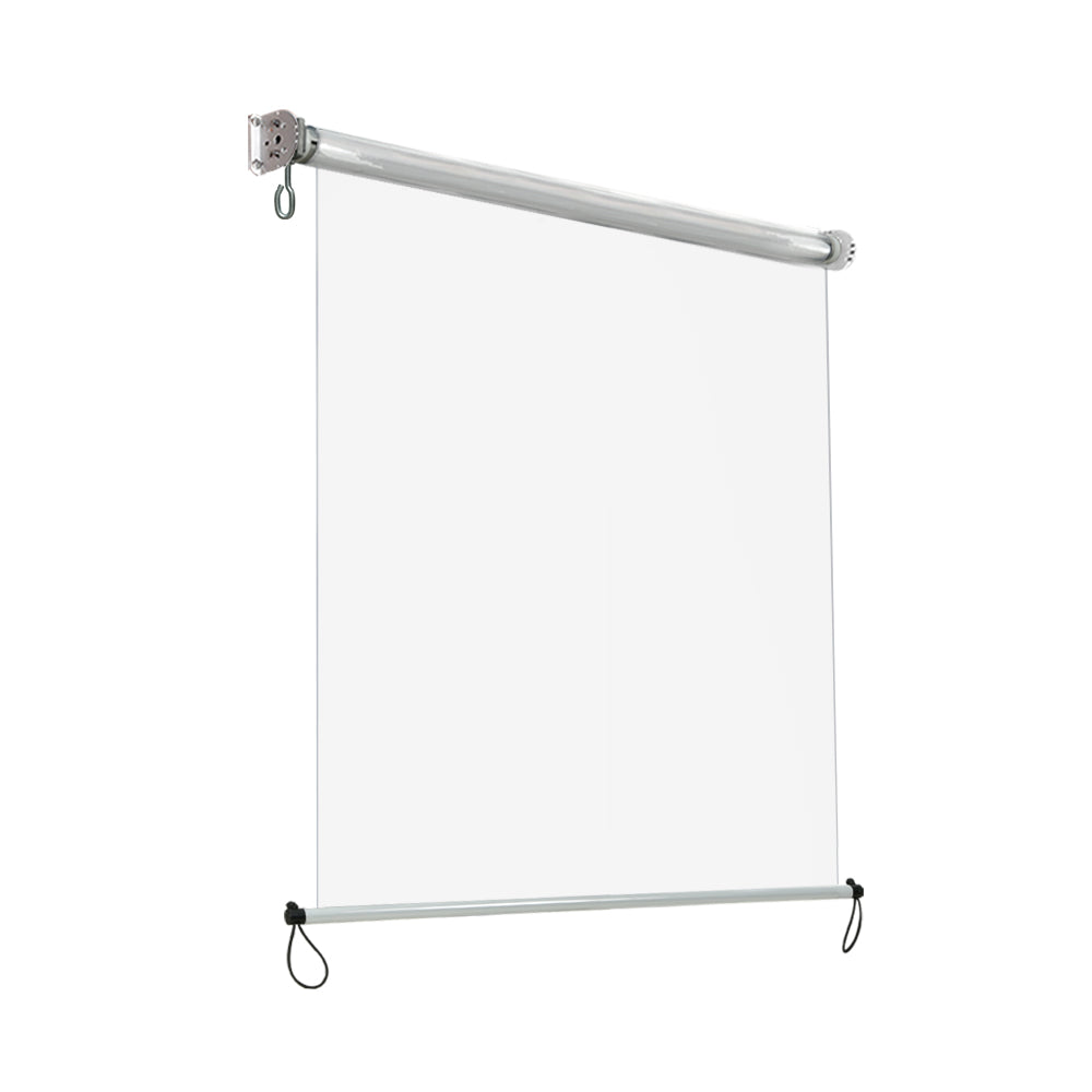 Instahut Clear Outdoor Blind Roll Down Awning 1.3 x 2.4m