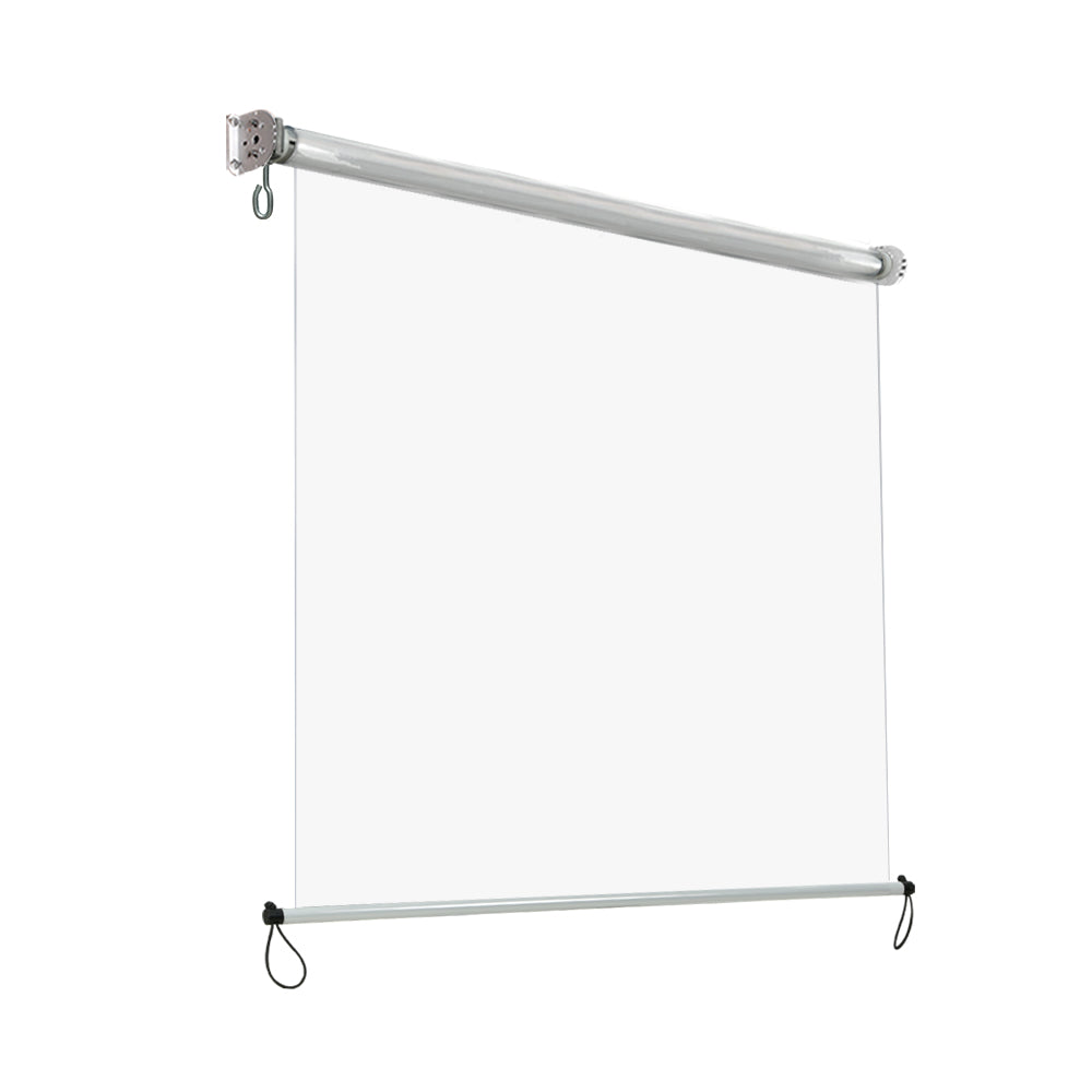 Instahut Retractable Outdoor Blind 1.5 x 2.4M Clear Roll Down Awning