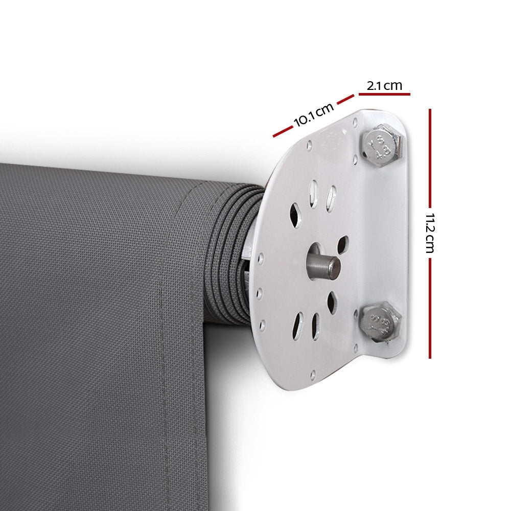 Instahut 3.1x2.1m Retractable Pivot Arm Awning Grey