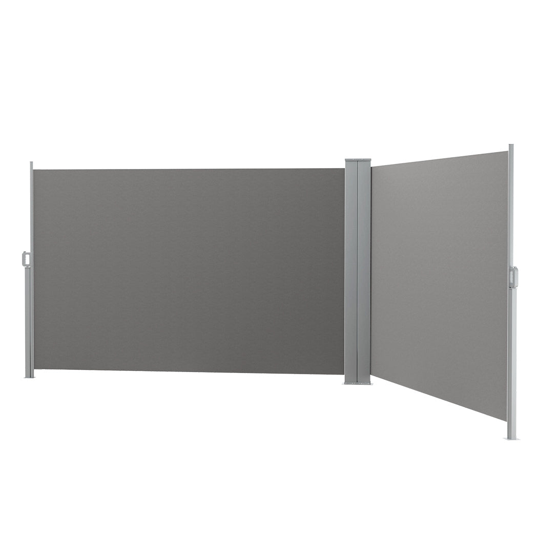 Instahut Retractable Side Awning Sun Shade Privacy Screen 2X6M Grey