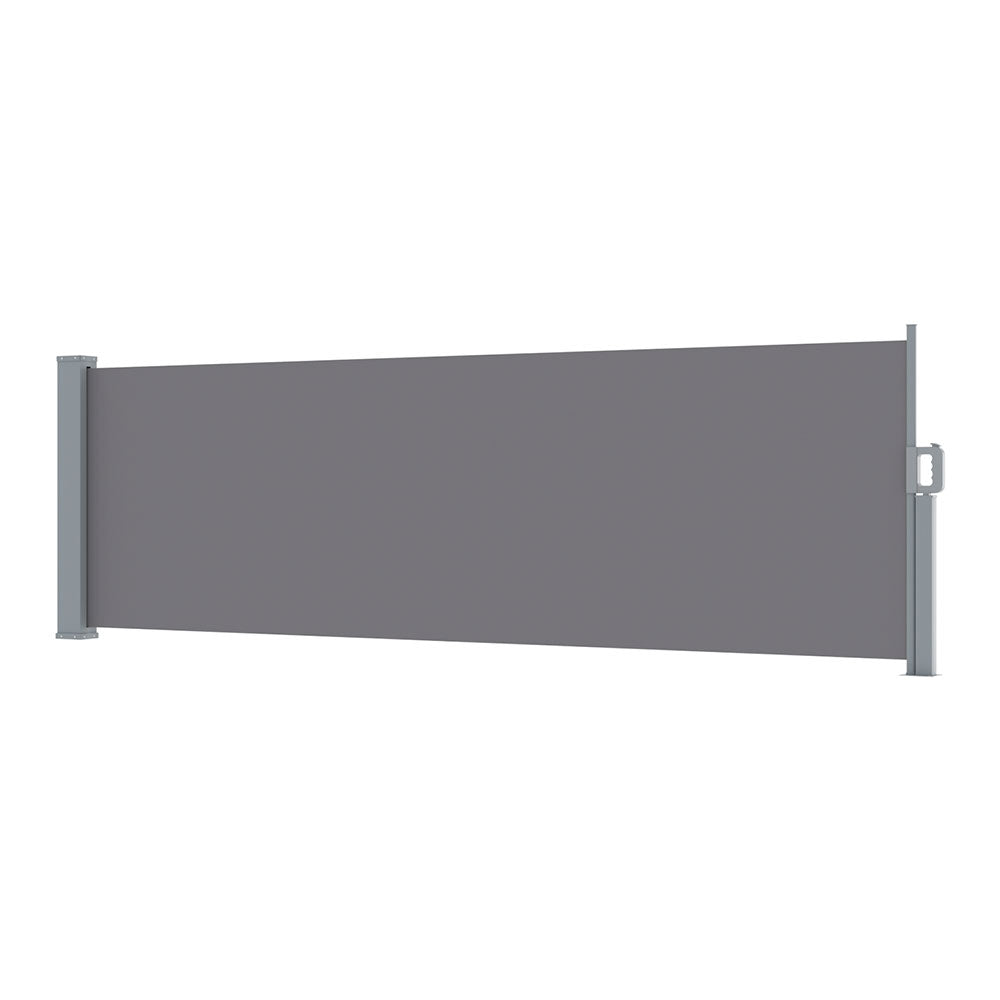 Instahut Retractable Side Awning Sun Shade 1X3M Grey