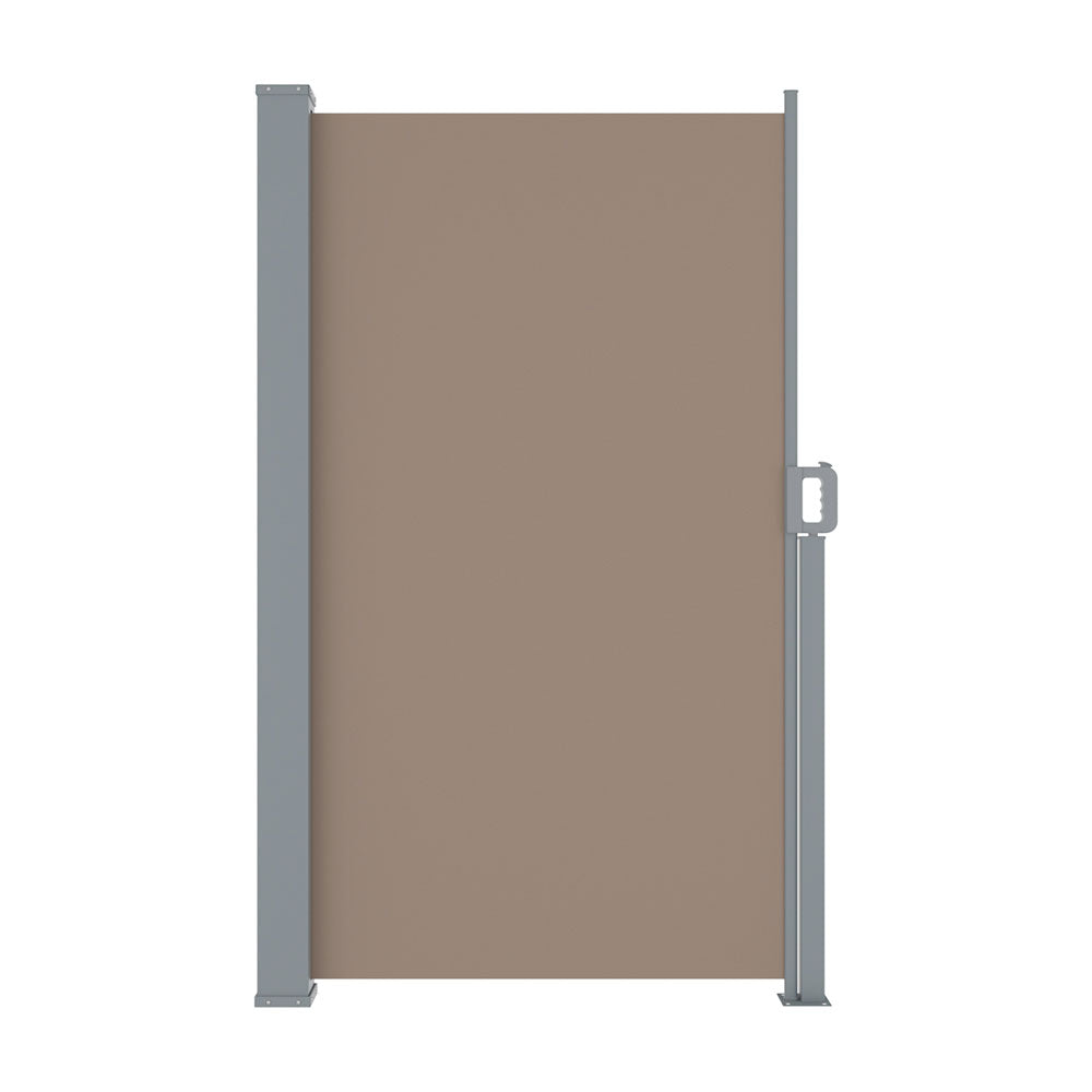 Instahut 1.8x3m Retractable Side Awning Brown