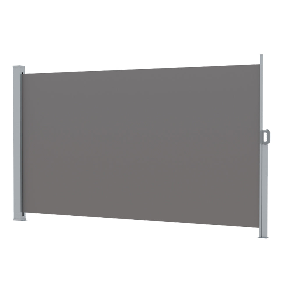 Instahut 1.8x3M Retractable Side Awning Privacy Screen Grey