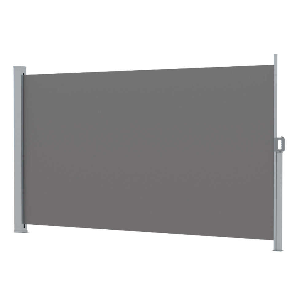 Instahut Retractable Side Awning 2X3M Grey Outdoor Privacy Screen