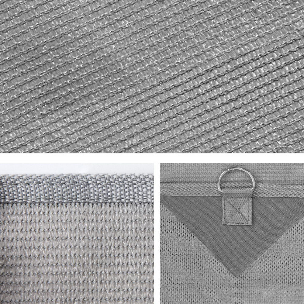 Caravan 4.6x1.95M Privacy Screen Awning Sun Shade Grey