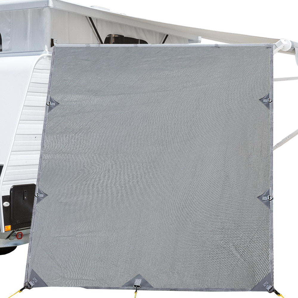 Pop Top 2.1x1.8M Caravan Privacy Screen Awning End Wall Grey