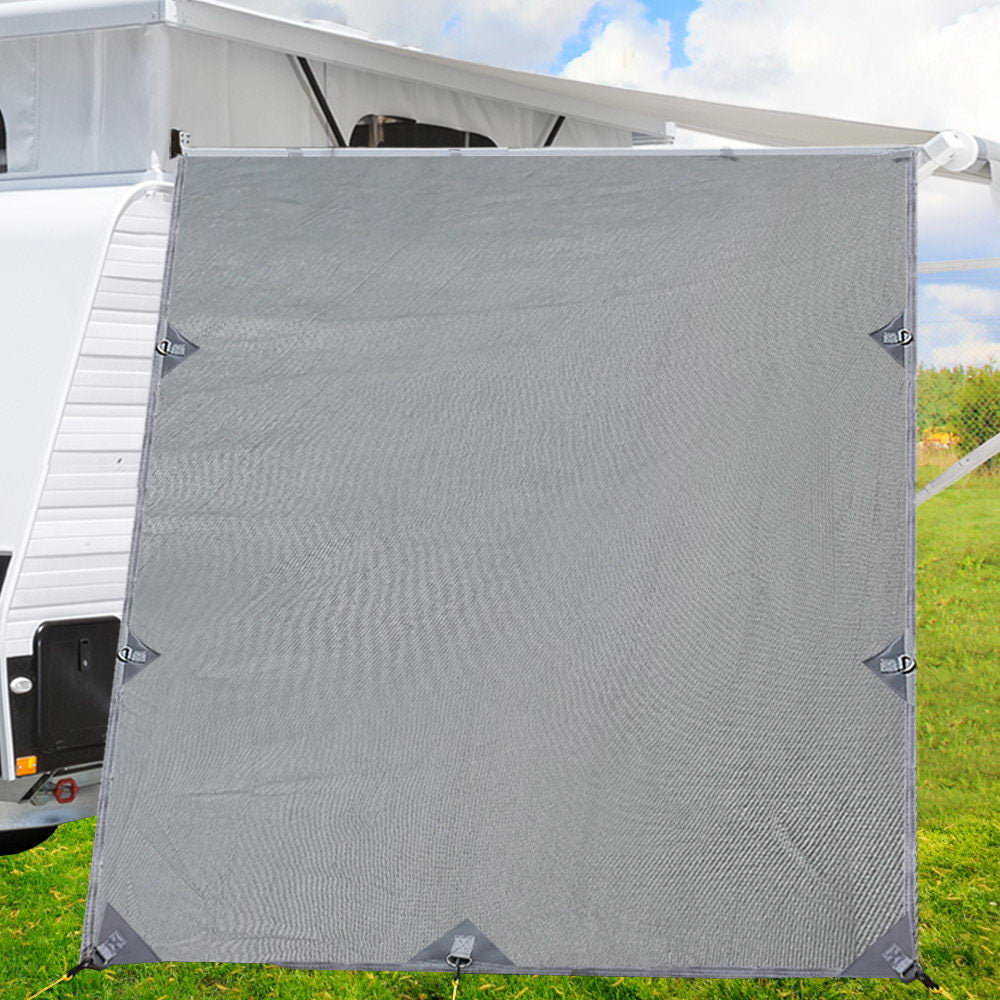Pop Top 2.1x1.8M Caravan Privacy Screen Awning End Wall Grey