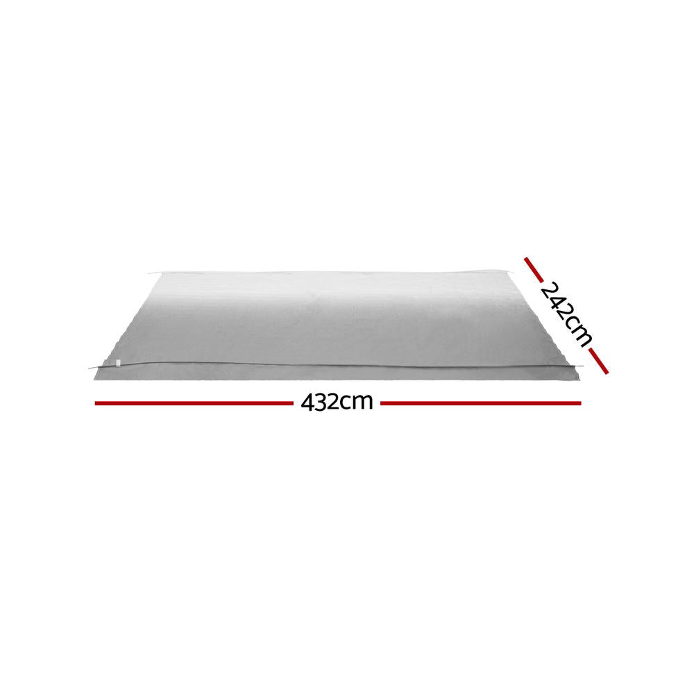 Weisshorn 15ft Caravan Awning Replacement Fabric Grey Fade