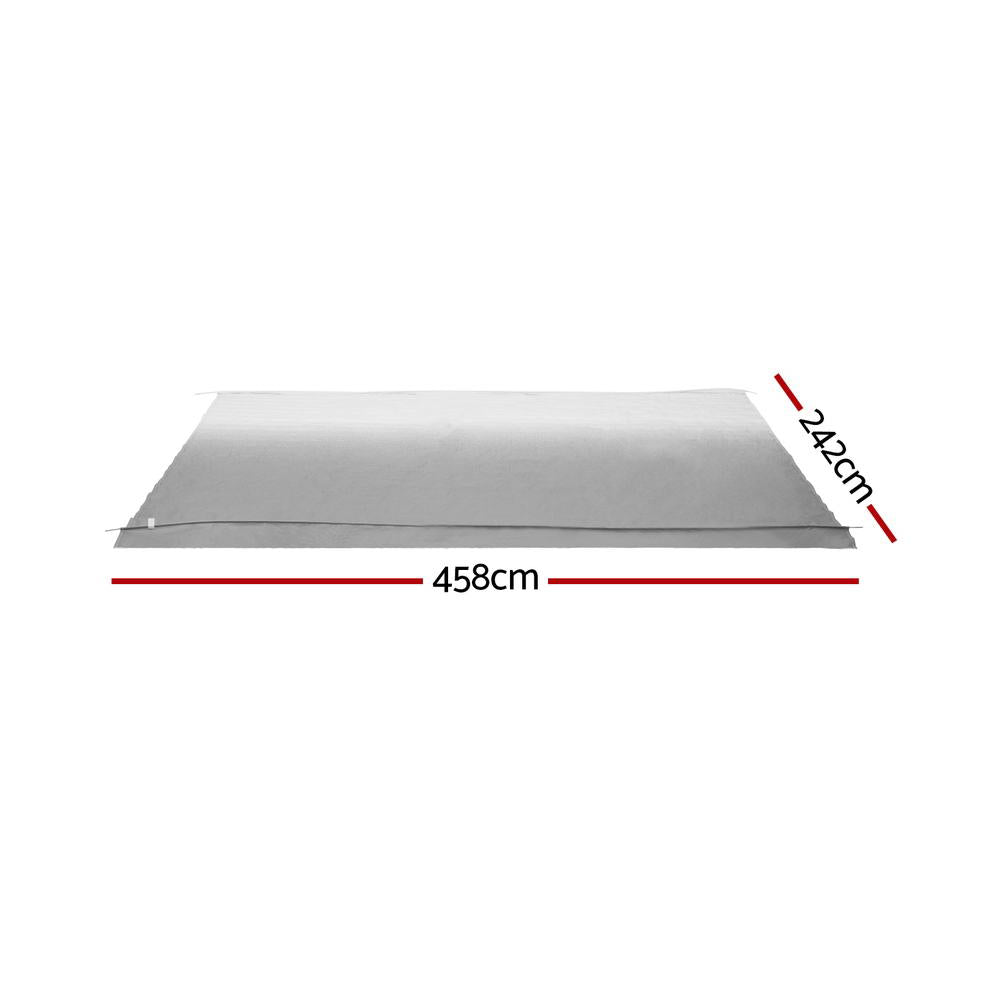 Weisshorn 16ft Caravan Awning Fabric UV Protection Grey Fade