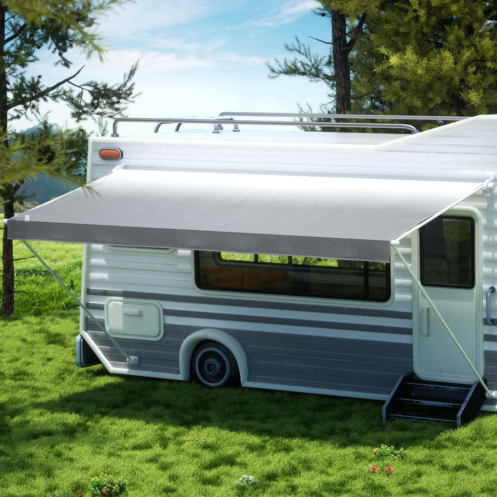 Weisshorn 16ft Caravan Awning Fabric UV Protection Grey Fade
