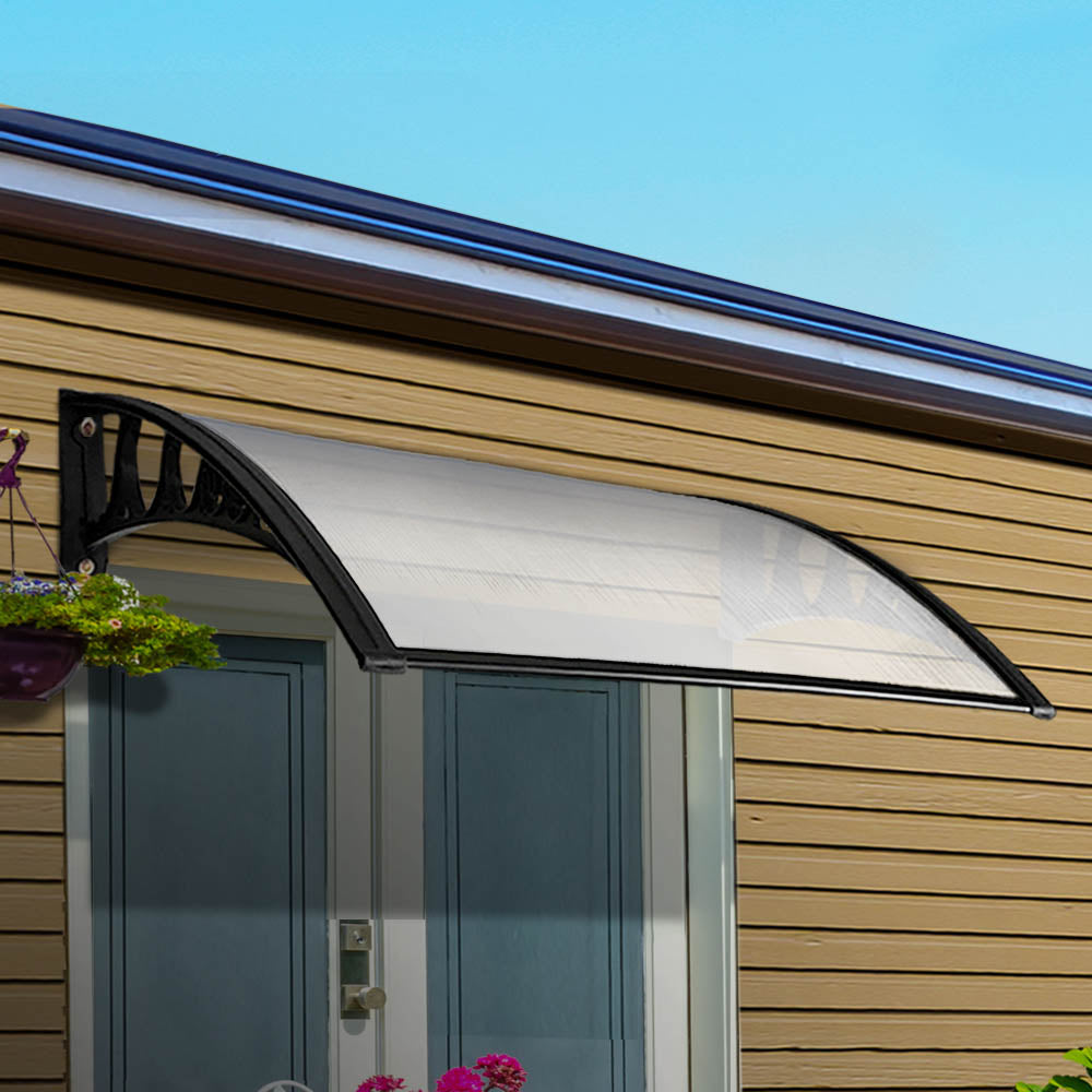 Instahut Window and Door Awning 1mx3m Transparent