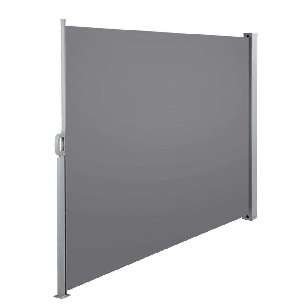 Instahut Retractable Side Awning 1.8x3m Grey